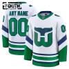 Carolina Hurricanes Hockeydrakt Custom Fanatics Premium 2024-25 Hvit Tredje - Barn